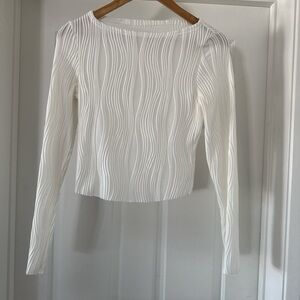 Elegant White Long Sleeve Top